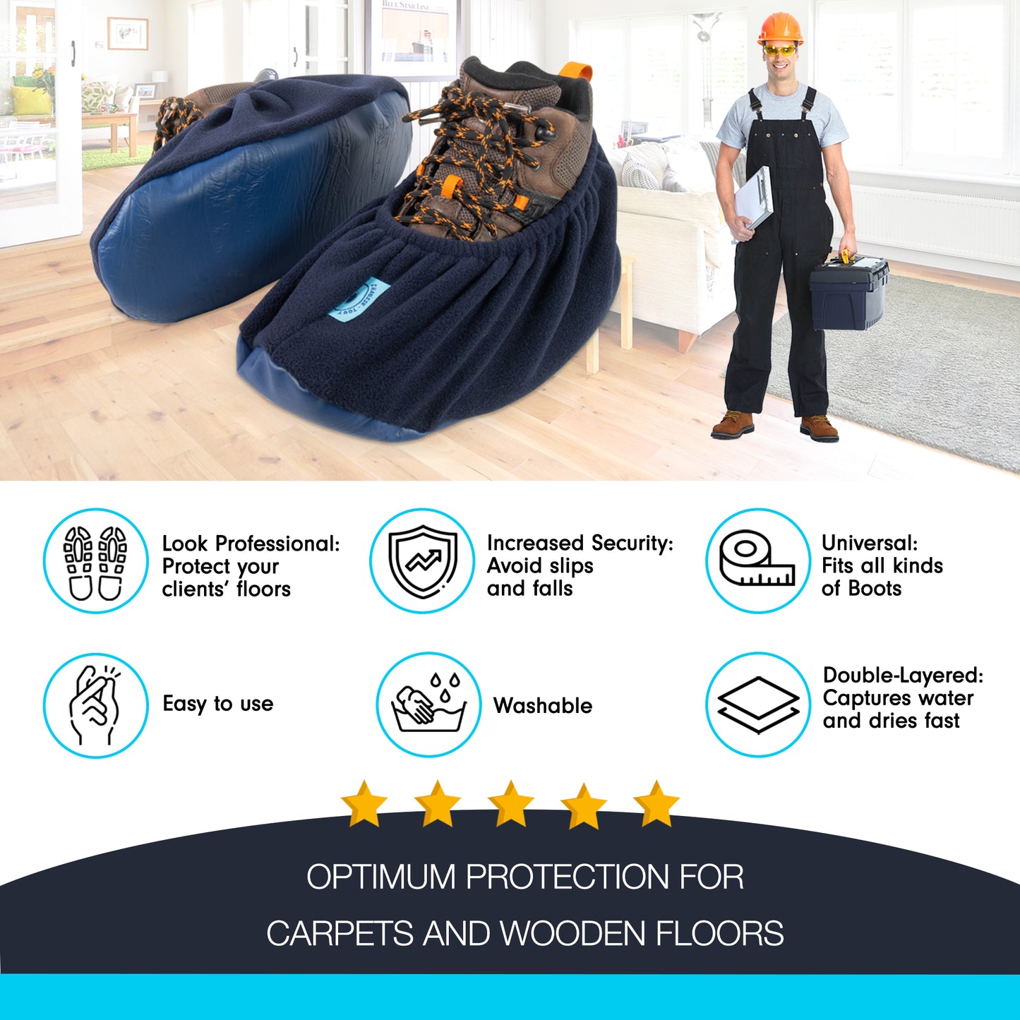 Couvre chaussure ou bottes service aux domiciles, série pro et Magikab - Roy Entreprise