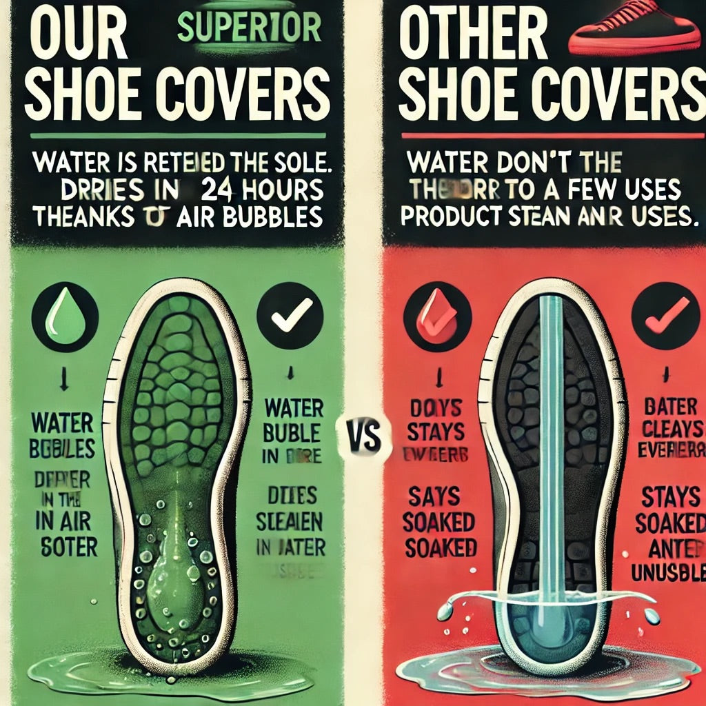 Buzzfoot Boot and shoe covers for home service, with 8-year warranty sole for technicians
